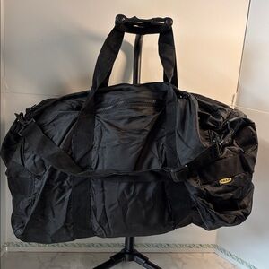 IKEA. Knalla Black Foldable Lightweight Duffel Bag, NWT